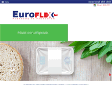 Tablet Screenshot of euroflexbv.com